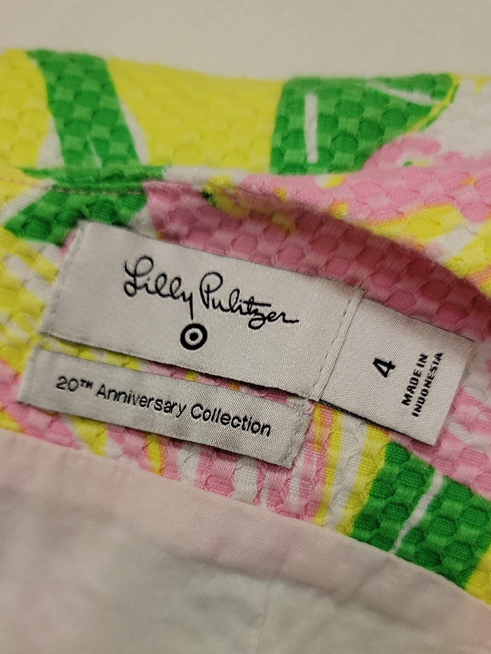 Lilly Pulitzer for Target 20th Anniversary Dress Fan Dance Pink Flamingo sz4 - Picture 10 of 11